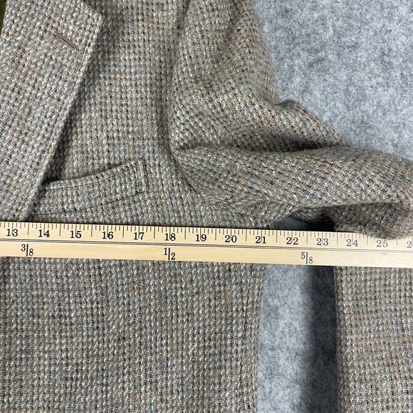Vintage Culwell & Son Wool Tweed Blazer Sport Coat Mens 42R Beige 2 Button 80s - Picture 9 of 16